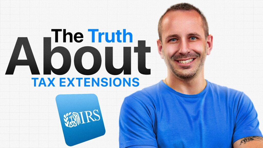 Business owner reviewing documents before filing a tax extension