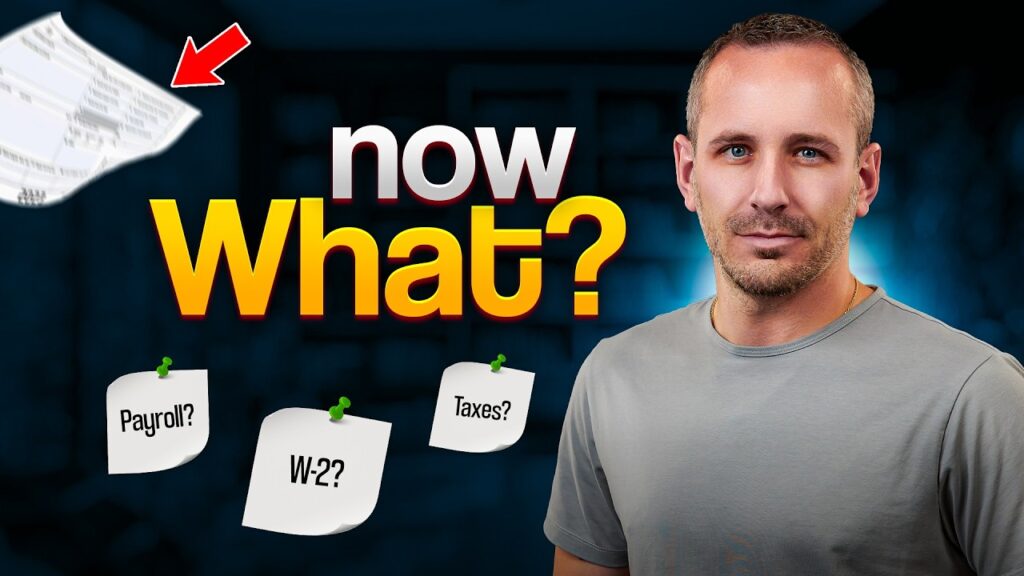 Business owner reviewing payroll, tax, and compliance steps for hiring a first employee