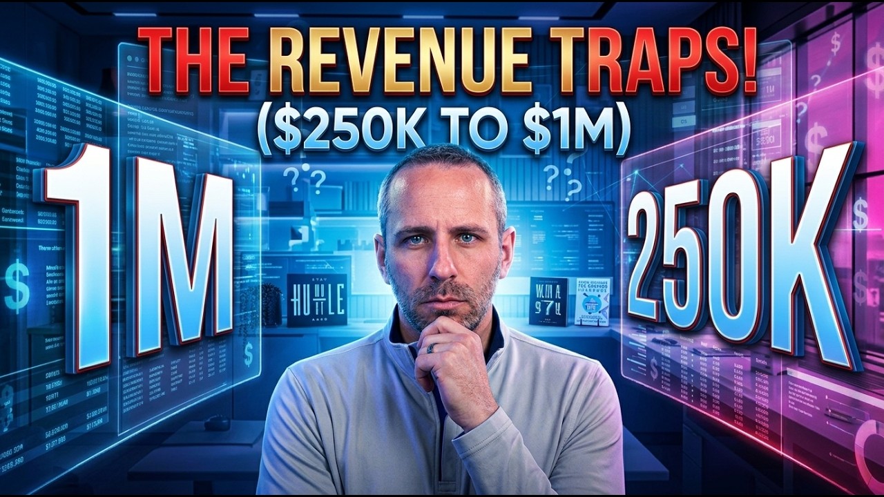 Business growth stages from $250K to $1 million in revenue